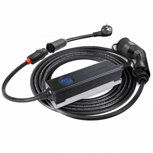 JT AC Electric Vehicle Charging Cable Mode-2 Type-2 Single Phase 16 AMP, 3Kw, IEC 62196, IP 54 CE