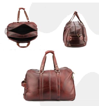 Leather Trolley Bags, For To Carry Laptop, Travelling, Certification : ISI Certified