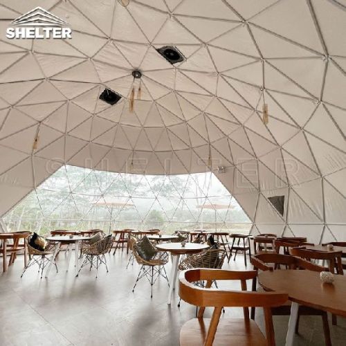 Dia 10m POP Up Dome Geodesic Tent