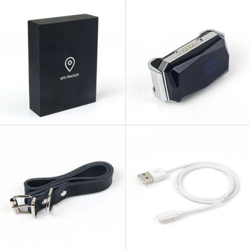 GPS Locator Device, Color : Navy Blue Black