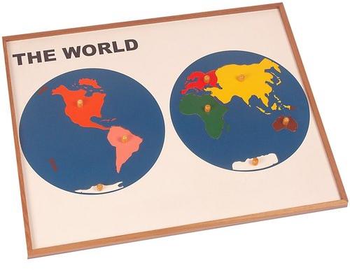 Kidken Wooden Map Puzzle World