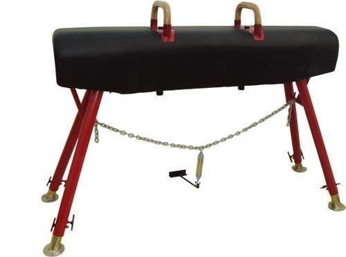 Wooden Handles Pommel Horse, Color : Black
