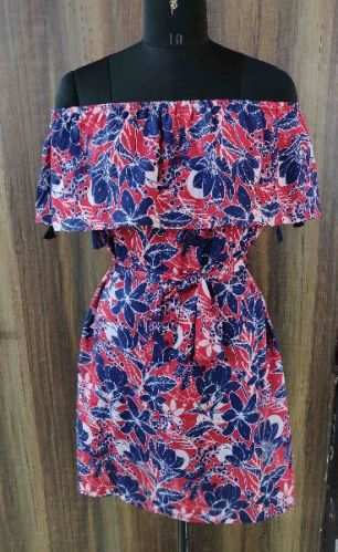 Viscose Printed Dress, Size : Small, Medium, Large