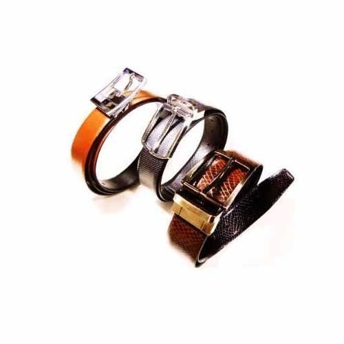 Leather Belt, Features : Elegant Look, Exuberant Style, High Strength .