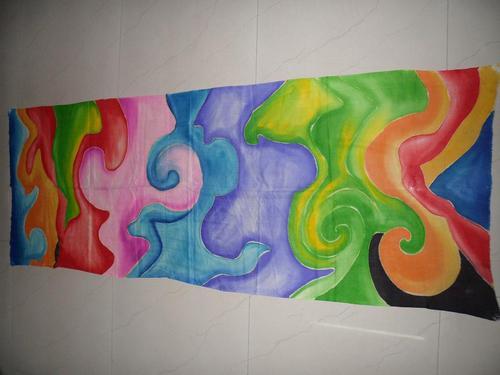 Saboori Wool Silk Hand Painted Cashmere Shawls, Gender : Women