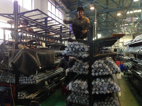 Mild Steel Storage Rack, Color : Gray