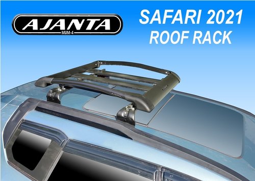 Rectangular Safari Luggage Carrier- Roof Rack, Color : Black, Silver