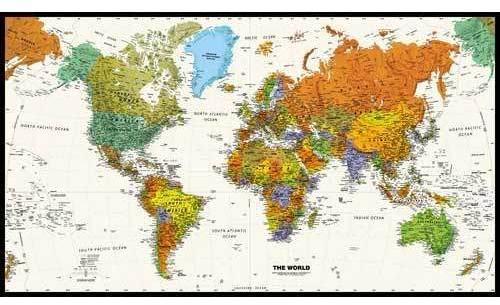 Vinyl World Map