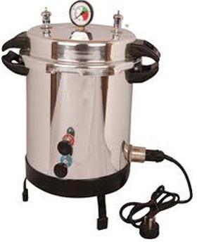 304 Stainless Steel Portable Autoclave, Shape : Vertical