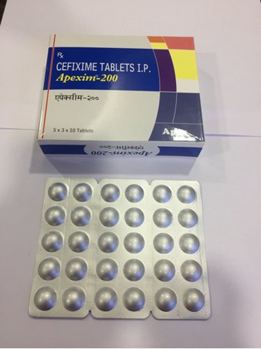 Apexim-200 Cefixime Tablets, Packaging Type : Alu-Alu