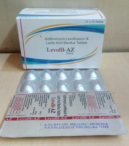 Levifloxicin With Azithromycin Tablets, For Hospital, Clinical, Personal, Packaging Type : Aluminium-Aluminium