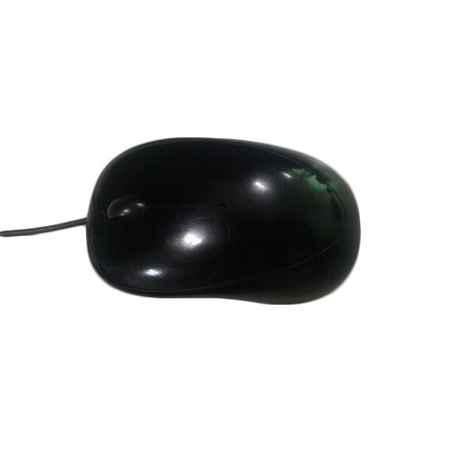 Plastic Computer Mouse, Color : Black