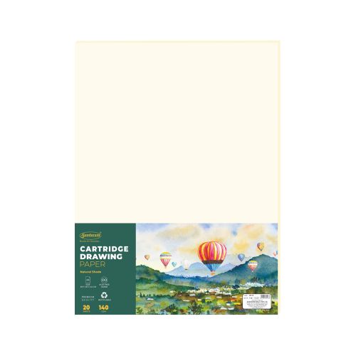 Sundaram Cartridge Drawing Paper - A/3 - 20 Sheets (DR-10) Wholesale Pack - 50 Units