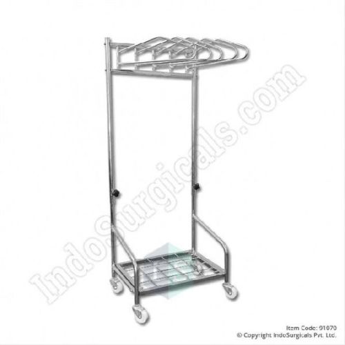 IndoSurgicals Stainless Steel 304 Grade Lead Apron Trolley