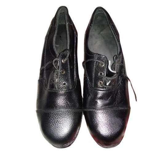 Leather Mens Security Uniform Shoes