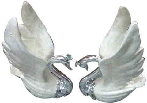 Ceramic Swan, Color : White