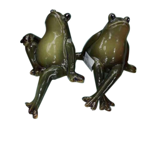 Frog Ceramic Sculptures, For Interior Decor, Color : Green