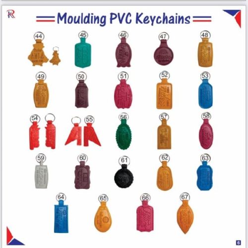 PVC Rubber Keychain, Shape : Multishape