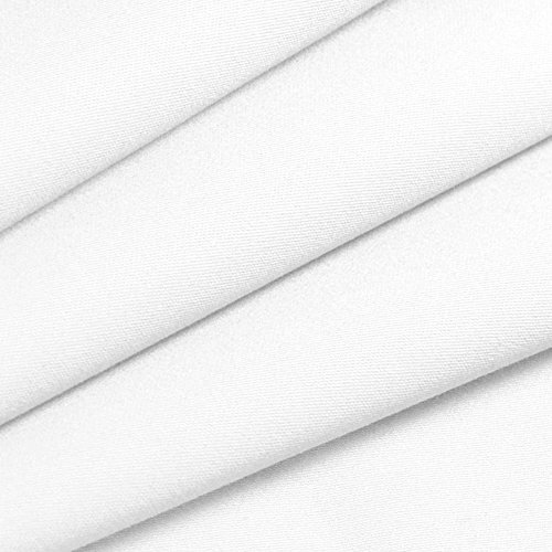 White Poplin Fabric, For Garments, Packaging Type : Plastic Bag