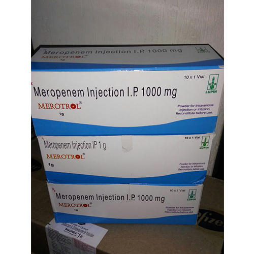 Merotrol Meropenem Injection, Packaging Type : Vial