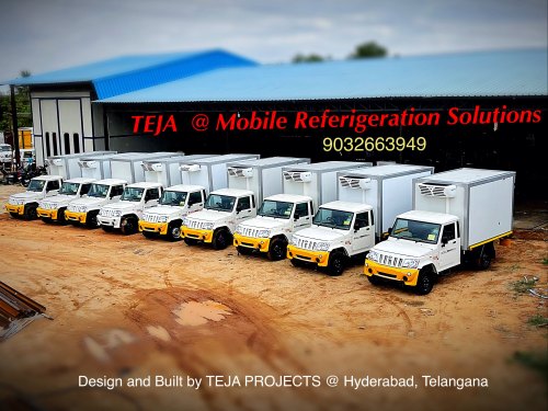 Electricity Stainless Steel Refrigerated Container, Doors Style : Double Door