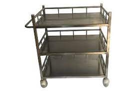 Stainless Steel Hospital Instrument Trolleys