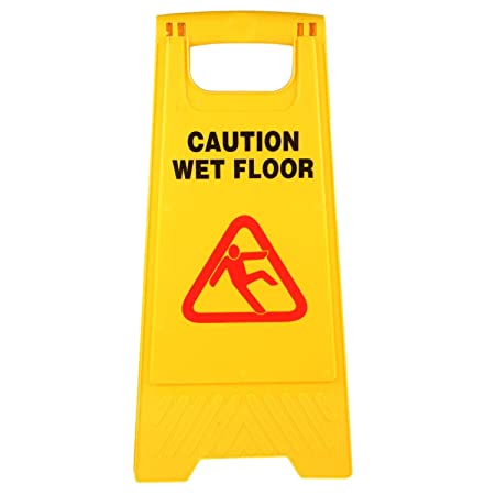 Plastic Wet Floor Sign Board, Color : Yellow