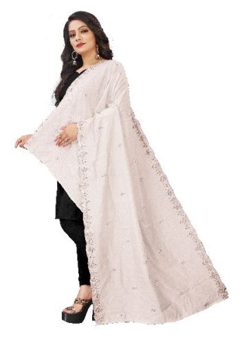 Embroidered Nylon NAYLON BODER WORK DUPATTA, Feature : Skin Friendly