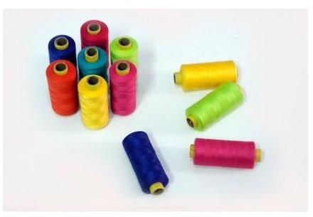 Plain Polyester Thread, Color : Red, Yellow, Pink 