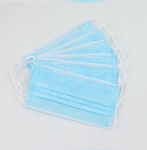 Non Woven Disposable Face Mask, For Clinic, Hospital, Pharmacy, Rope Material : Cotton