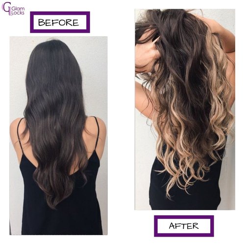 Glamlocks Straight Permanent Hair Extension, For Personal