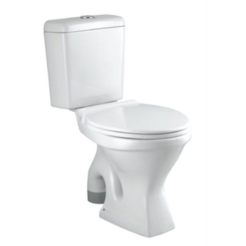 Ceramic Floor Mounted Toilet Closet, Color : White