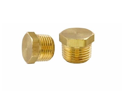 Round Polished Brass Stop Plug, For Electrical Fittings, Feature : Durable