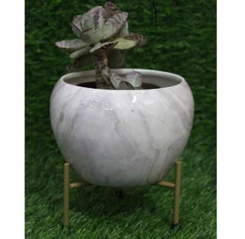 Homace International Stone Finish Planter, For Desktop, Home, Shopping Mall