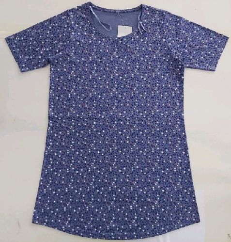 Printed Cotton Ladies Night Dress, Size : M, XL