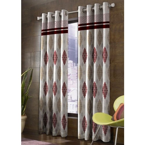 Satin Decorative Window Curtain, For Easily Washable, Attractive Pattern, Packaging Type : Plastic Bag