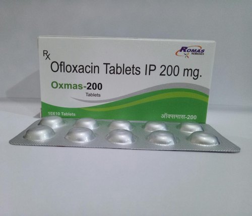 Romas Remedies Ofloxacin Tablets, Packaging Size : 10x10