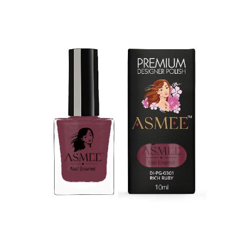 Asmee Gel Nail Polish-Rich Ruby