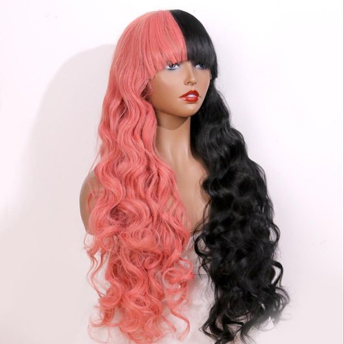 Human Hair Costume Wigs, Color : Natural