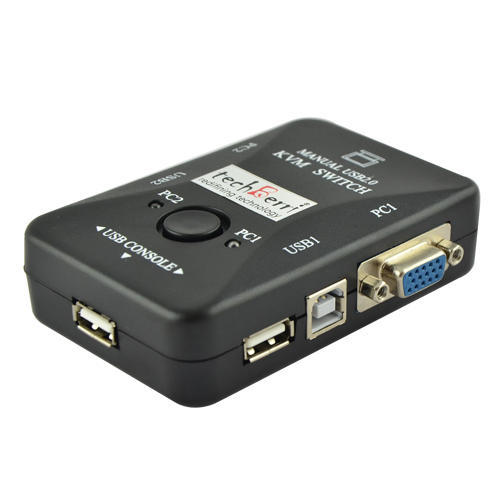 TechBerri Plastic / Metal KVM Switch