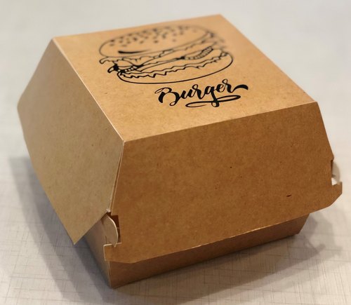 JP Burger Box, Size : 110x110x55 Mm