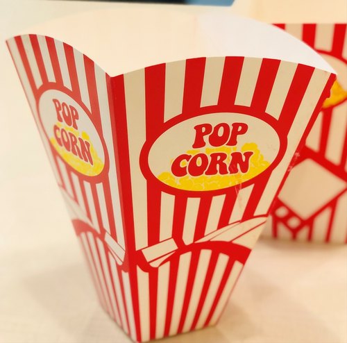 JP Cardboard Popcorn Box, Size : 55x195x130mm