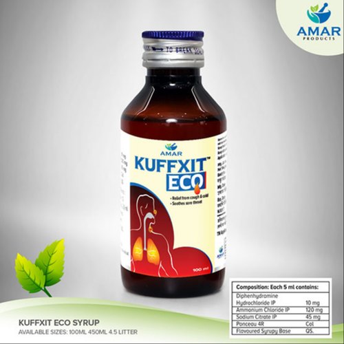 Amar Kuffxit Eco Syrup, Packaging Type : Box