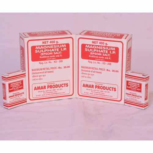 Amar Magnesium Sulphate, Packaging Type : Box