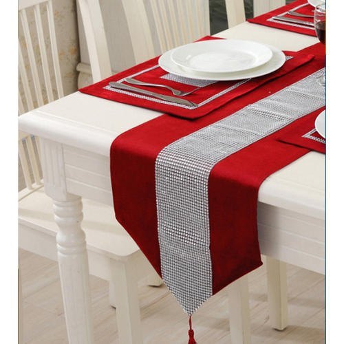 Plain Cotton Table Runner, Size : 30x23Inch, 35x25Inch