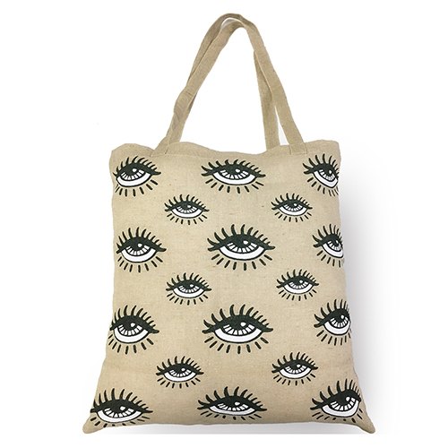 Eye Printed Jute Bag, Capacity : 15kg