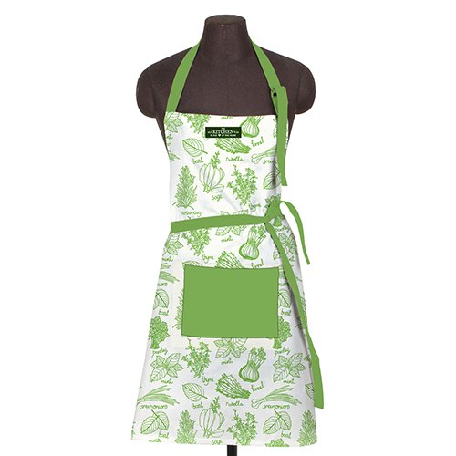 Cotton Leaf Printed Kitchen Apron, For Cooking, Size : M