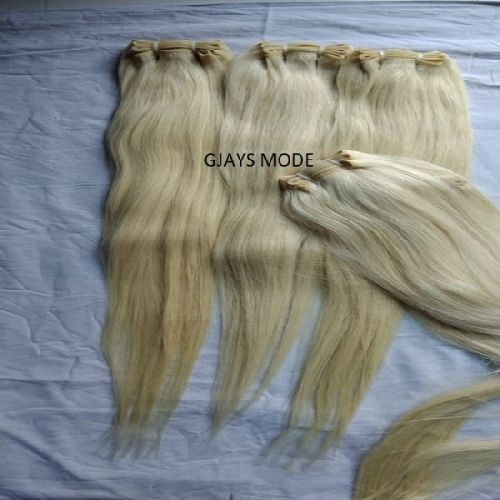 Blonde Straight Human Hair Extensions, For Parlour, Personal, Feature : Easy Fit, Light Weight