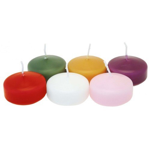 Plain Paraffin Wax Round Floating Candles, Packaging Type : Box, Packets