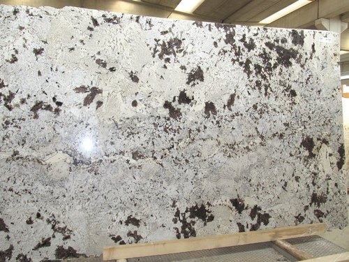 Flamed Alaska White Granite Slabs, For Construction, Size : Standard